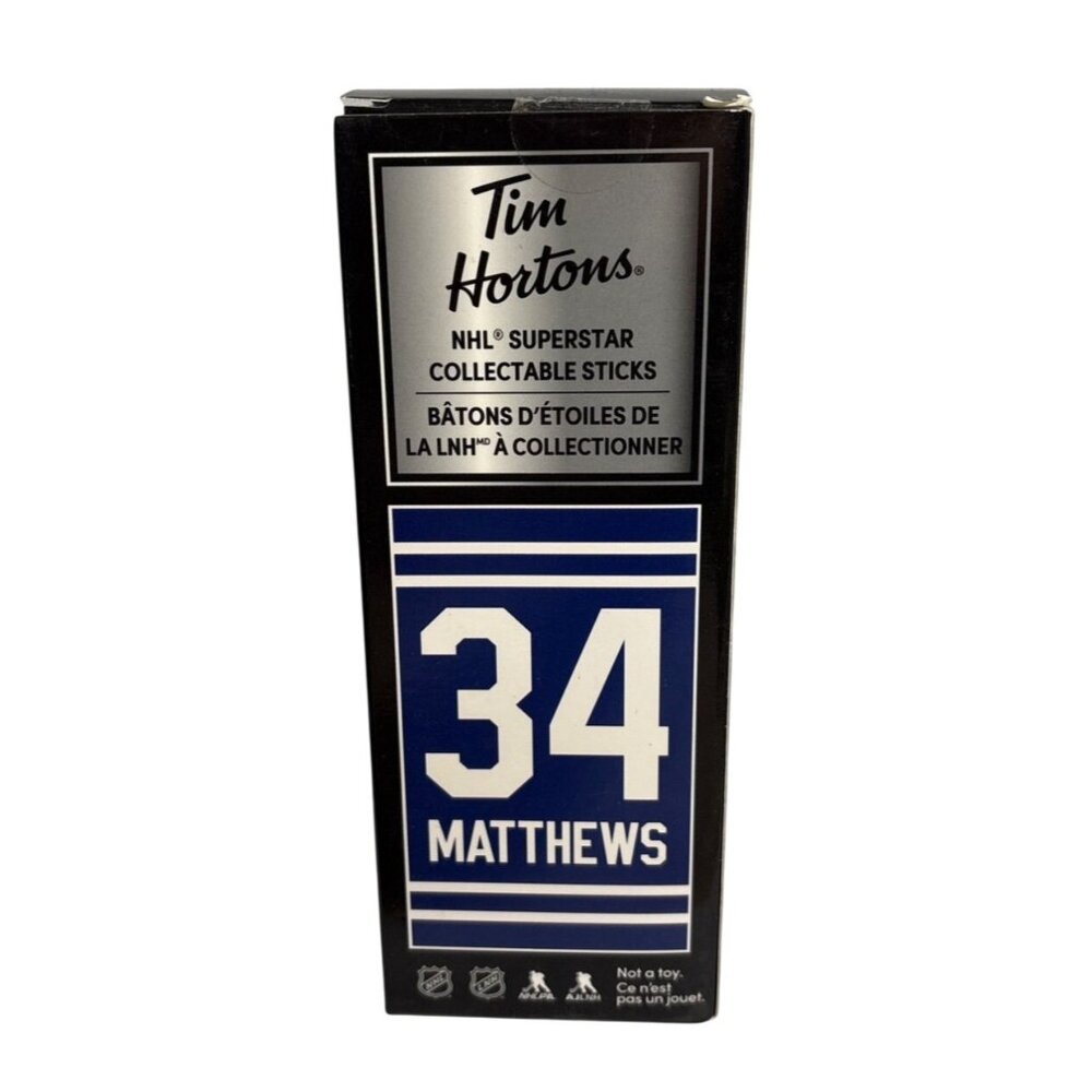 Auston Matthew Mini Stick Tim Hortons NHL Toronto Maple Leafs Hockey NEW